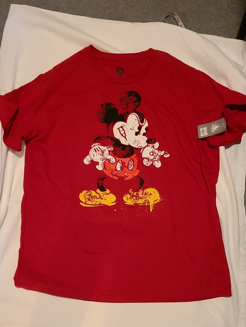 Disney Mad Mickey Red T Shirt, Size 2XL New With Tags NWT XXL